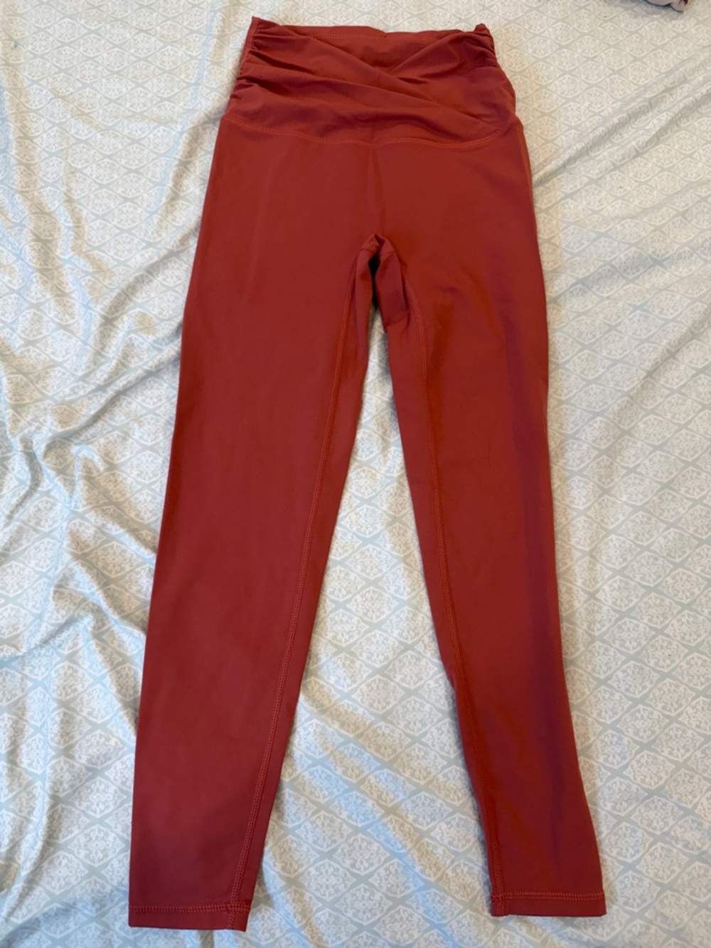 High Waisted Wrap Leggings XS – Red Sculpt Yoga
